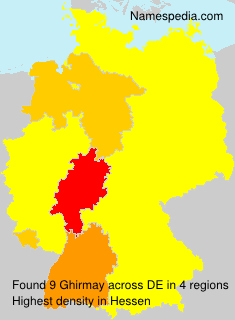 Surname Ghirmay in Germany Surname Ghirmay in Germany