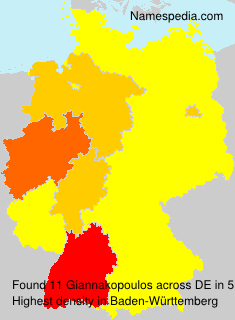 Surname Giannakopoulos in Germany Surname Giannakopoulos in Germany