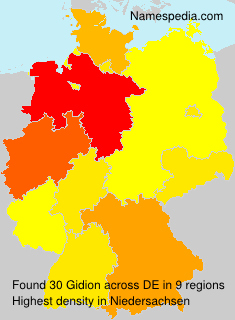 Surname Gidion in Germany Surname Gidion in Germany