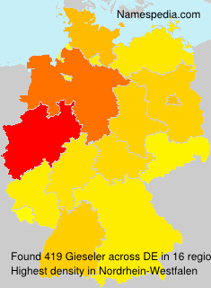 Surname Gieseler in Germany Surname Gieseler in Germany