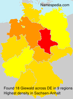 Surname Giewald in Germany Surname Giewald in Germany
