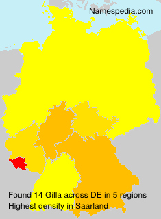 Surname Gilla in Germany Surname Gilla in Germany
