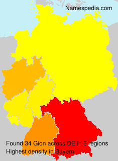 Surname Gion in Germany Surname Gion in Germany