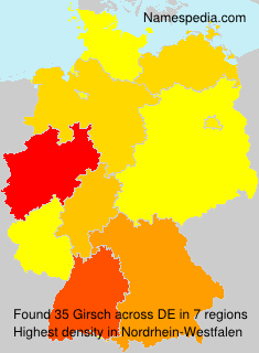 Surname Girsch in Germany Surname Girsch in Germany
