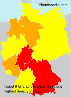 Surname Girz in Germany Surname Girz in Germany