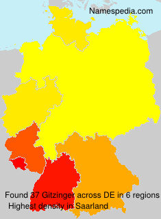 Surname Gitzinger in Germany Surname Gitzinger in Germany
