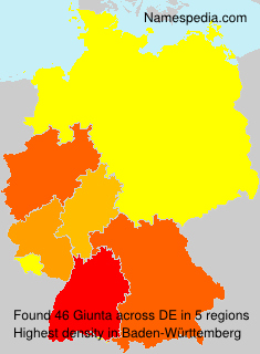Surname Giunta in Germany Surname Giunta in Germany