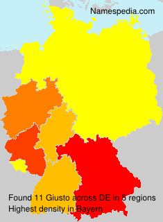 Surname Giusto in Germany Surname Giusto in Germany