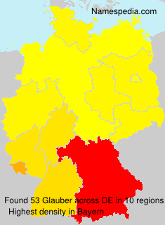 Surname Glauber in Germany Surname Glauber in Germany