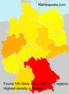 Surname Glotz in Germany Surname Glotz in Germany