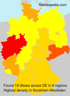 Surname Glowa in Germany Surname Glowa in Germany