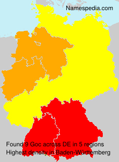 Surname Goc in Germany Surname Goc in Germany