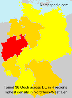Surname Goch in Germany Surname Goch in Germany