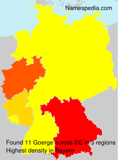 Surname Goerge in Germany Surname Goerge in Germany