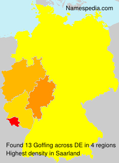 Surname Goffing in Germany Surname Goffing in Germany