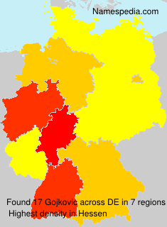 Surname Gojkovic in Germany Surname Gojkovic in Germany