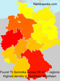 Surname Gomolka in Germany Surname Gomolka in Germany