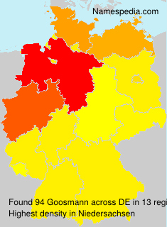 Surname Goosmann in Germany Surname Goosmann in Germany