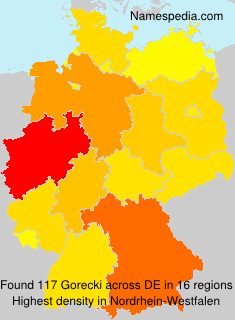 Surname Gorecki in Germany Surname Gorecki in Germany