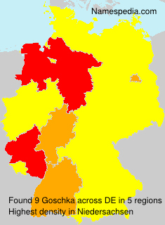 Surname Goschka in Germany Surname Goschka in Germany