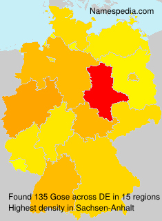 Surname Gose in Germany Surname Gose in Germany