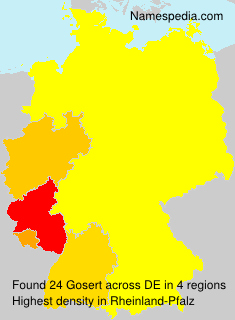 Surname Gosert in Germany