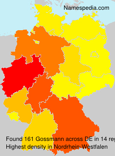 Surname Gossmann in Germany Surname Gossmann in Germany