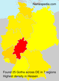 Surname Gotha in Germany Surname Gotha in Germany