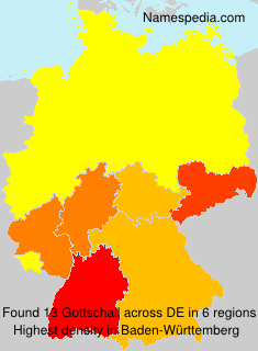 Surname Gottschall in Germany Surname Gottschall in Germany