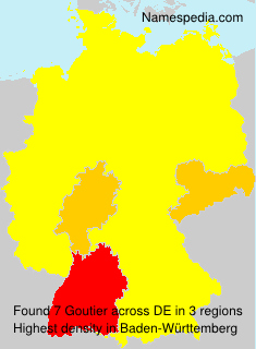 Surname Goutier in Germany Surname Goutier in Germany