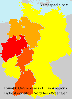 Surname Gradic in Germany Surname Gradic in Germany