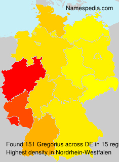 Surname Gregorius in Germany Surname Gregorius in Germany