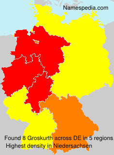 Surname Groskurth in Germany Surname Groskurth in Germany