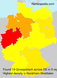 Surname Grosspietsch in Germany Surname Grosspietsch in Germany