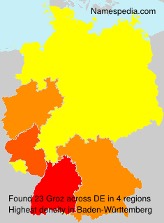 Surname Groz in Germany Surname Groz in Germany