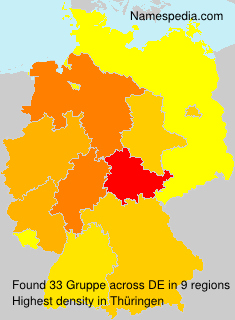 Surname Gruppe in Germany Surname Gruppe in Germany