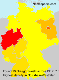 Surname Grzegorzewski in Germany Surname Grzegorzewski in Germany