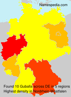 Surname Guballa in Germany Surname Guballa in Germany