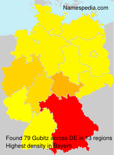 Surname Gubitz in Germany Surname Gubitz in Germany