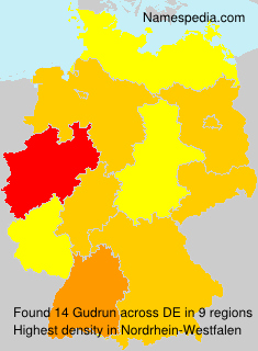 Surname Gudrun in Germany Surname Gudrun in Germany