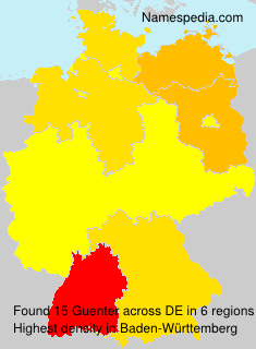 Surname Guenter in Germany Surname Guenter in Germany