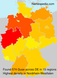 Surname Guse in Germany Surname Guse in Germany