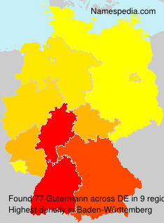 Surname Gutermann in Germany Surname Gutermann in Germany