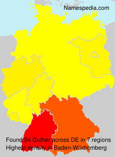 Surname Guther in Germany Surname Guther in Germany
