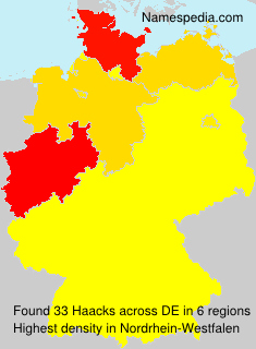 Surname Haacks in Germany Surname Haacks in Germany