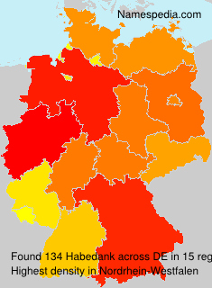 Surname Habedank in Germany Surname Habedank in Germany