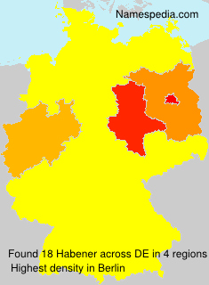 Surname Habener in Germany Surname Habener in Germany