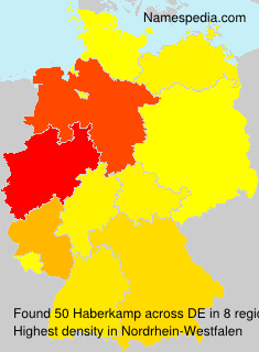 Surname Haberkamp in Germany Surname Haberkamp in Germany