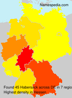 Surname Habersack in Germany Surname Habersack in Germany