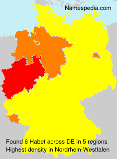 Surname Habet in Germany Surname Habet in Germany